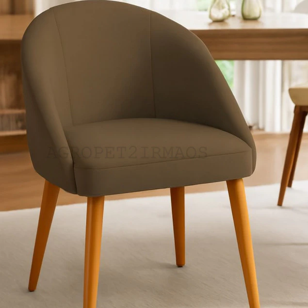 Kit 2 Cadeiras de Jantar Lua Decorativa Poltrona Sala de Estar Quarto Estética Recepção