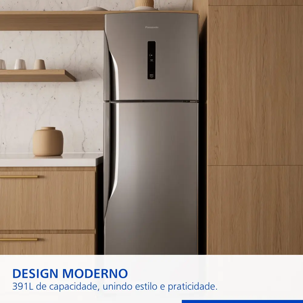 Refrigerador Panasonic 391L Aço Escovado NR-BT44PV3X