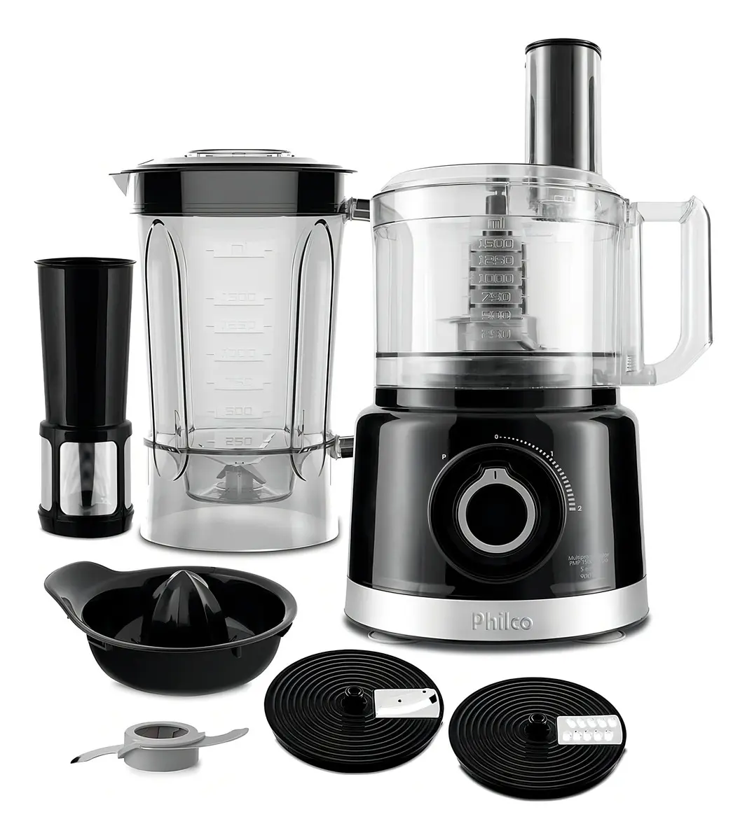 Multiprocessador Philco PMP1500P Turbo 5 em 1 Preto 900W
